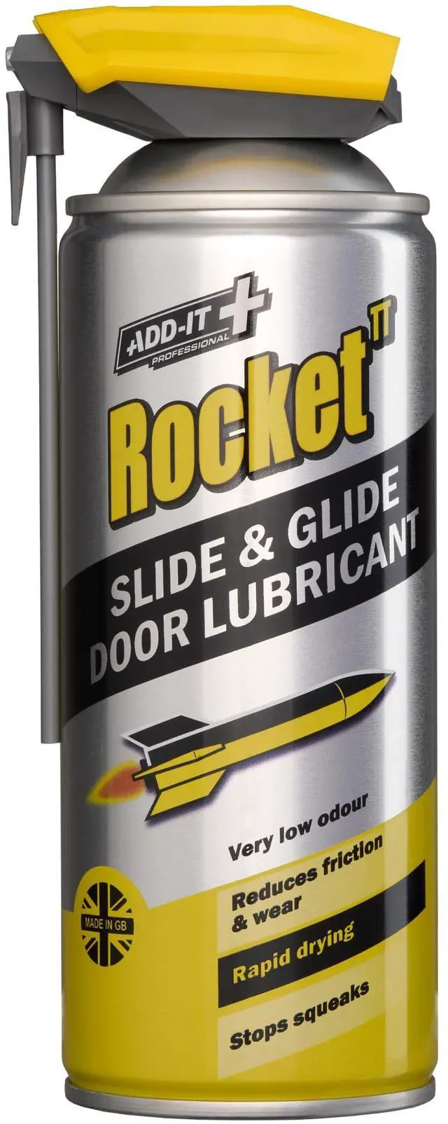 Main image of Slide & Glide Silicone Door Lubricant Spray, 13.5oz | 100% Silicone Lubricant Sliding Door Tracks, Hinges & Rollers, Fast-Drying, Non-Sticky, Stops Squeaks & Protects Against Rust