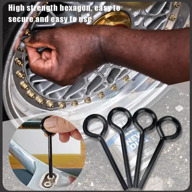 Alt view image 4 of 7 - 10 Pack 5/32 inch Standard Hex Dogging Key with Full Loop, Black Hex Dogging Key, Allen Key Sets Wrench Fit on Keychain Push Bar Panic Exit Device Key, Solid Metal
