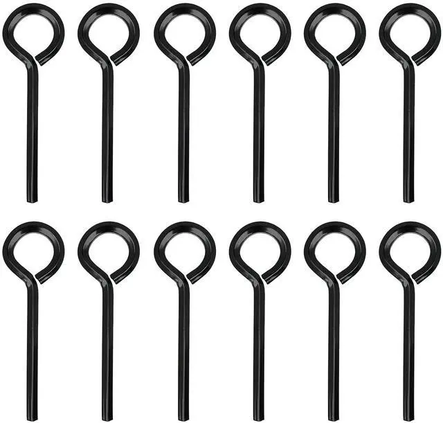 Main image of 12pcs 5/32 inch Standard Hex Dogging Key with Full Loop, Black Solid Metal Allen Key Sets Wrench for Keychain Push Bar Panic Exit Device Key