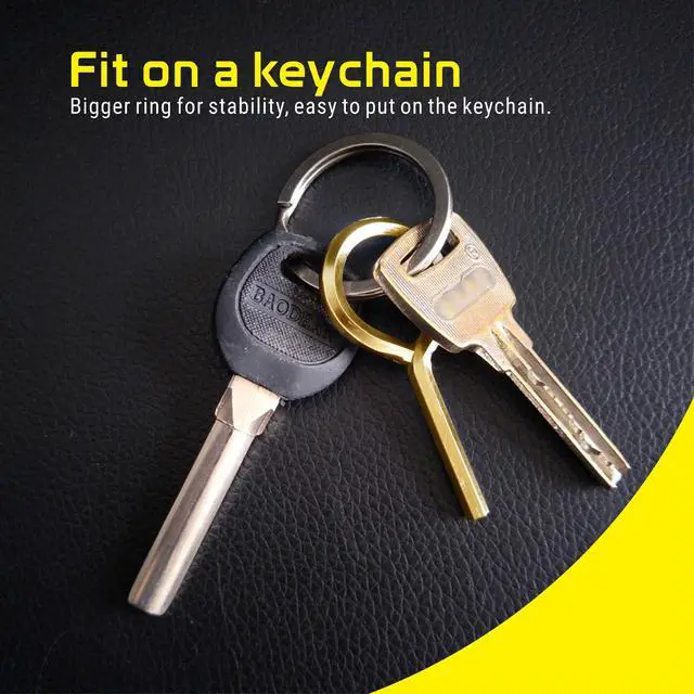 Alt view image 2 of 7 - 5/32" Standard Hex Dogging Key, Allen Key Sets Wrench Fit on Keychain Push Bar Panic Exit Device Keys - 5 Pack