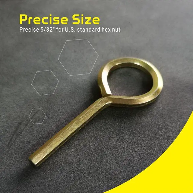 Alt view image 5 of 7 - 5/32" Standard Hex Dogging Key, Allen Key Sets Wrench Fit on Keychain Push Bar Panic Exit Device Keys - 5 Pack