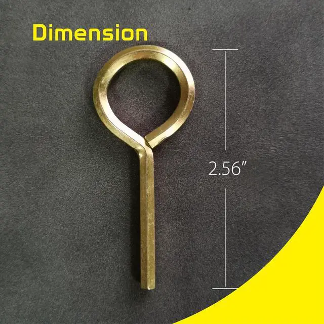 Alt view image 7 of 7 - 5/32" Standard Hex Dogging Key, Allen Key Sets Wrench Fit on Keychain Push Bar Panic Exit Device Keys - 5 Pack