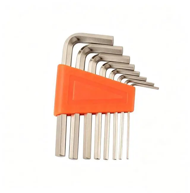 Main image of Hex Key Set, 8-Piece Metric Allen Wrench 1.5-6mm | Chrome Vanadium Steel, L-Shaped, For Furniture Bike Electronics Repair