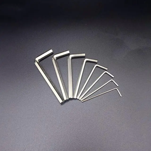 Alt view image 3 of 7 - Hex Key Set, 8-Piece Metric Allen Wrench 1.5-6mm | Chrome Vanadium Steel, L-Shaped, For Furniture Bike Electronics Repair