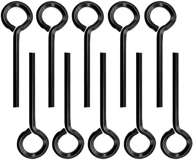 Main image of 10pcs Black 5/32 inch Standard Hex Dogging Key with Full Loop, Metal Allen Wrench Door Key for Push Bar Panic Exit Device