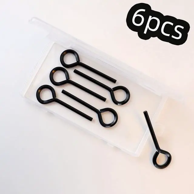 Alt view image 7 of 7 - 6 Pack Allen Wrench Hex Key for Push Bar Door Panic Exit Devices 5/32 Inch Standard Hex Dogging Key with Full Loop Hex Key Keychain Set Solid Metal Hex Keys Wrench (Black)