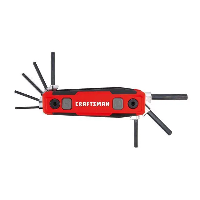 Alt view image 4 of 5 - Hex Key Set, SAE, Folding Locking 8 Piece (CMHT26025)