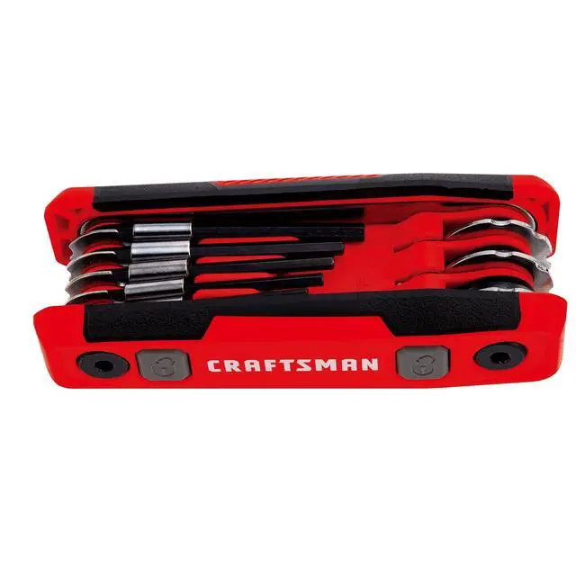 Alt view image 3 of 5 - Hex Key Set, SAE, Folding Locking 8 Piece (CMHT26025)