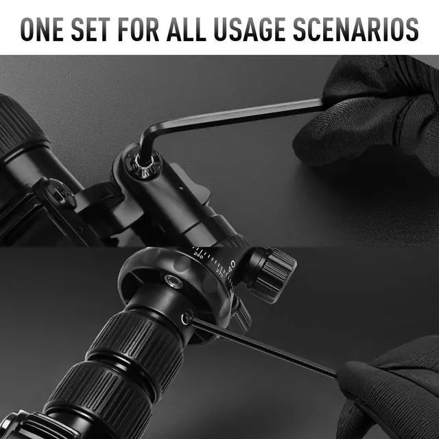 Alt view image 6 of 7 - 13 Pieces Hex Key Allen Wrench Set Metric Size with Ball End | 1.27-10 MM, Long Arm Ball Design, Chrome Vanadium Steel