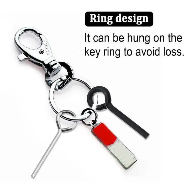 Alt view image 3 of 5 - 15PCS 1/8 Standard Hex Dogging Key with Full LoopBlack,Metal Wrench Door Key for Push Bar Panic Exit Devices
