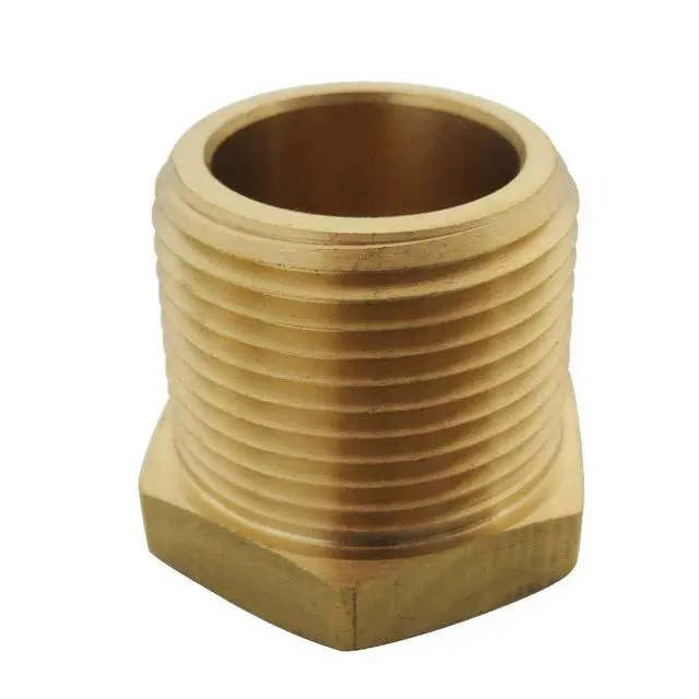 Alt view image 5 of 6 - 1/2" NPT Male x 1/4" NPT Female Brass Bushing Reducer Reducing Pipe Adapter Fitting 5pcs 1200 PSI