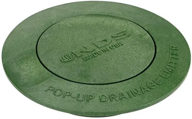 Main image of 420C Pop-Up Drainage Emitter, fits 3-Inch and 4-Inch Sewer and Drain Fittings, Works with Drainage Systems Including Catch Basins and Channel Drains, Green