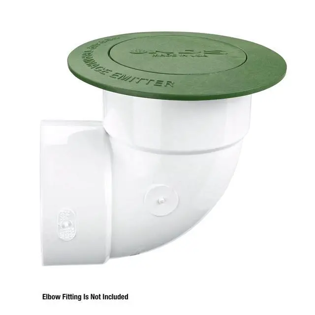 Alt view image 3 of 4 - 420C Pop-Up Drainage Emitter, fits 3-Inch and 4-Inch Sewer and Drain Fittings, Works with Drainage Systems Including Catch Basins and Channel Drains, Green