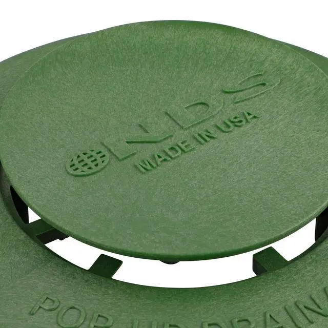 Alt view image 4 of 4 - 420C Pop-Up Drainage Emitter, fits 3-Inch and 4-Inch Sewer and Drain Fittings, Works with Drainage Systems Including Catch Basins and Channel Drains, Green