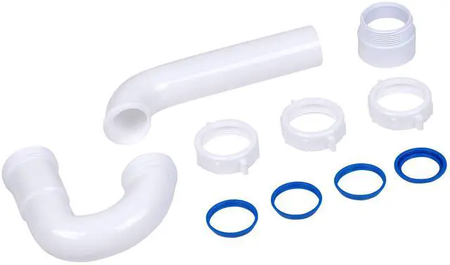 Main image of Dearborn P9703WBG 1-1/2" P-Trap with Threaded PVC Adapter, and Reversible J-Bend, Bagged w/ True Blue Washer