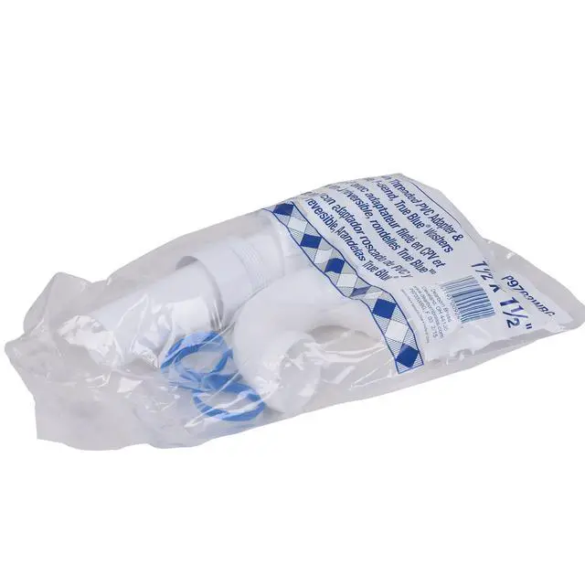 Alt view image 3 of 3 - Dearborn P9703WBG 1-1/2" P-Trap with Threaded PVC Adapter, and Reversible J-Bend, Bagged w/ True Blue Washer