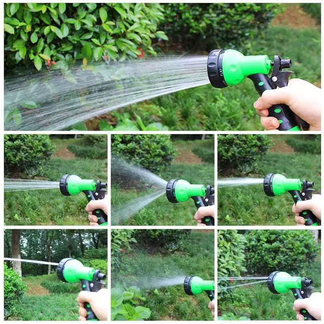 Alt view image 4 of 7 - Recoil Garden Hose 25FT EVA Water Hose with 7-Pattern Spray Nozzle,Curly Self Coiling Lightweight Garden Hose,Retractable Garden Coil Hose for Lawn Patio