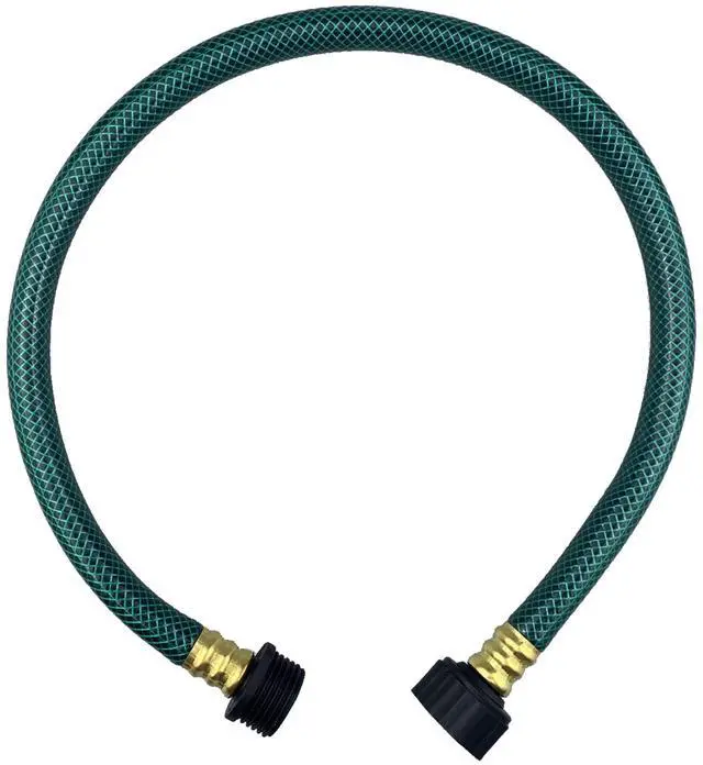 Main image of PVC Garden Hose 1/2 Inch, 2 FT Flexible Water Hose Green with Male and Female Plastic Fittings - No Leaking and Lightweight for Household Outdoors Lawns Patio