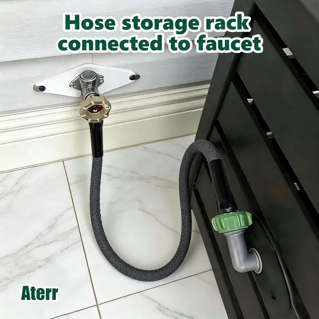 Alt view image 5 of 5 - Garden Hose 5FT, Flexible Water Hose Ultra Lightweight Non-Expanding, Leak Proof Pressure Resistant Outdoor Hose for Yard & Garden Watering, Gery