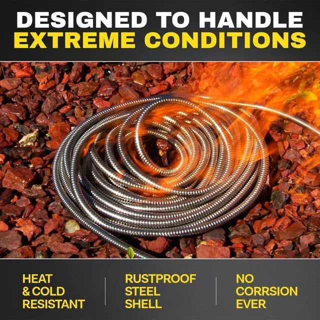 Alt view image 5 of 7 - 10Ft Short Garden Hose Extension Connector for Reel | 10 Ft x 5/8 In. Leak Proof Connection, Heavy Duty, Non Kinking, Flexible, Hose Extension