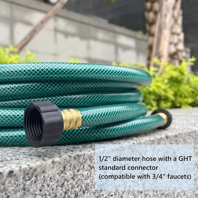 Alt view image 2 of 6 - 1/2 Inch Garden Hose 15FT Flexible PVC Hose for Lawns, Car Wash, Watering Hose