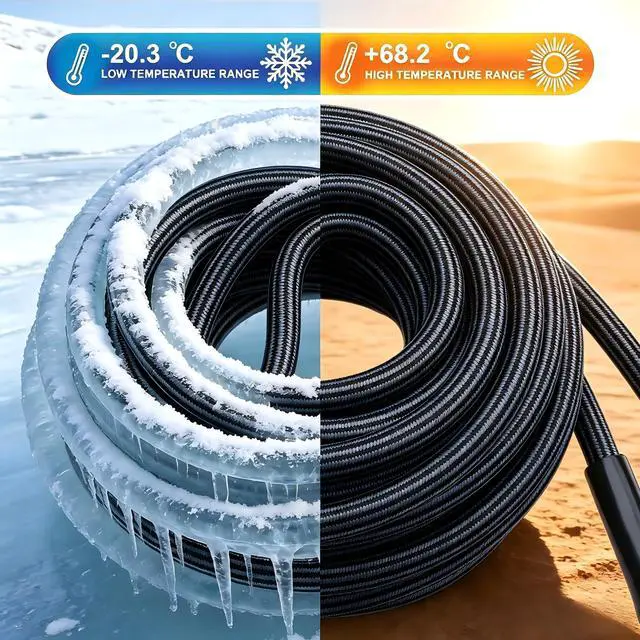 Alt view image 3 of 6 - 5FT Lightweight Garden Hose No-Leak Flexible Water Hose for RV Camping | Lightweight. Rust-proof. Leak-free. Kink-resistant. For RVs, balconies, bathrooms, or extending reach.