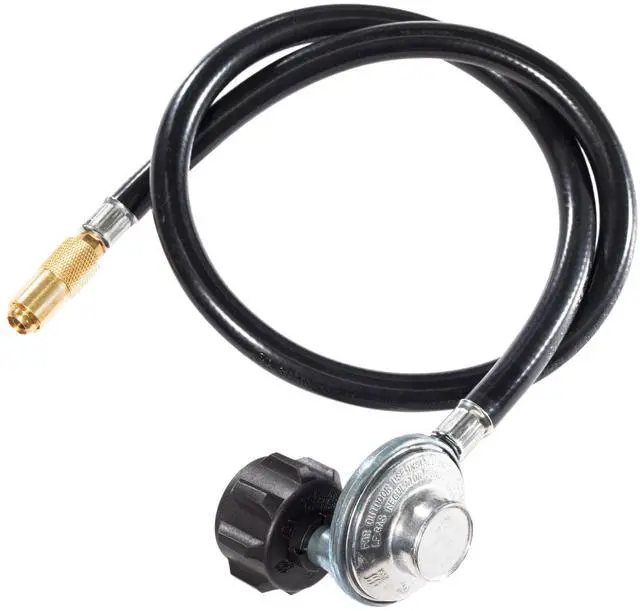 Main image of 5471 Propane Adapter Hose & Regulator for 20 lb Tank | Blackstone® 5471 Gas Grill & Griddle, Weather Resistant, Corrosion Resistant, Extends Up To 3 Feet