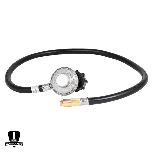 Alt view image 3 of 6 - 5471 Propane Adapter Hose & Regulator for 20 lb Tank | Blackstone® 5471 Gas Grill & Griddle, Weather Resistant, Corrosion Resistant, Extends Up To 3 Feet