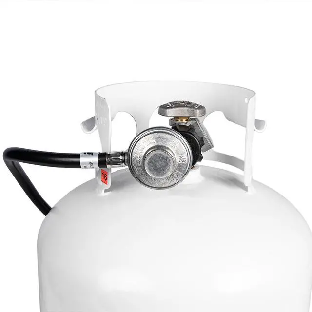 Alt view image 5 of 6 - 5471 Propane Adapter Hose & Regulator for 20 lb Tank | Blackstone® 5471 Gas Grill & Griddle, Weather Resistant, Corrosion Resistant, Extends Up To 3 Feet