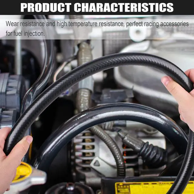 Alt view image 6 of 6 - 3/8 Inch (10mm) ID Fuel Line Hose 10FT NBR Rubber Push Lock Hose High Pressure 300PSI for Automotive Fuel Systems Engines