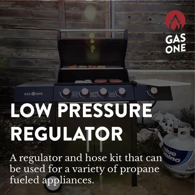 Alt view image 2 of 5 - Propane Regulator 3 Feet Universal QCC1 Grill Replacement with 36 inches hose for Most LP Gas Grill, Heater and Fire Pit Table, 3/8" Female Flare Nut