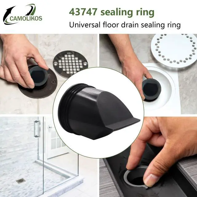 Alt view image 7 of 7 - 43747 Drain Seal for 3 Inch General Purpose Floor Drain Compatible with Oatey,Black 1PC