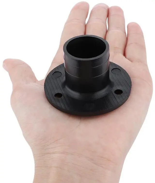 Alt view image 2 of 7 - 2 Pcs Nylon 53 x 30mm Boat Floor Deck Drain Fit for Yacht Kayak Deck Drainage Supplies, Black, Free Mounting Screws