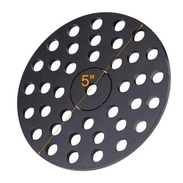 Alt view image 2 of 6 - 5 inch Drain Cover with Integrated Ports, Floor Drain with Removable Round Disc, 5" Garage Drain Cover Replacement Solution, Floor Strainer, 1PCS