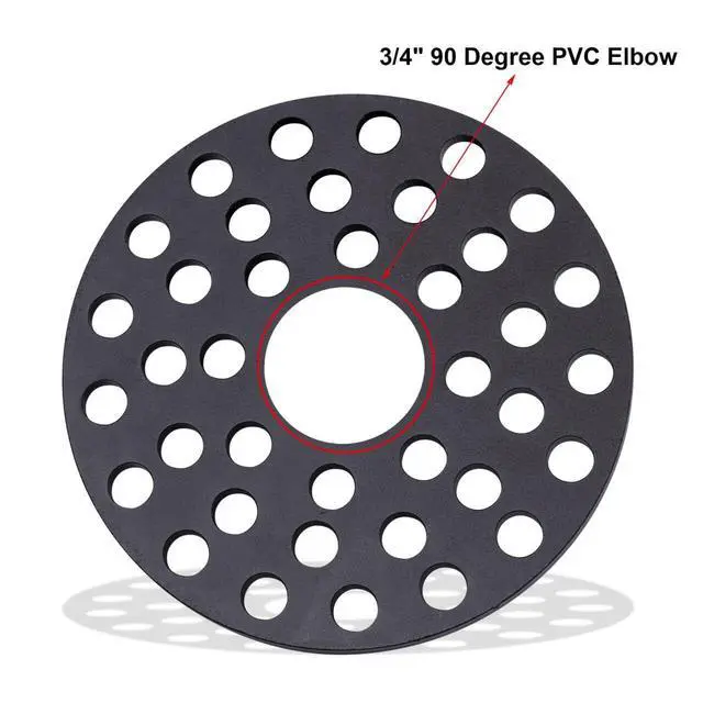 Alt view image 3 of 6 - 5 inch Drain Cover with Integrated Ports, Floor Drain with Removable Round Disc, 5" Garage Drain Cover Replacement Solution, Floor Strainer, 1PCS