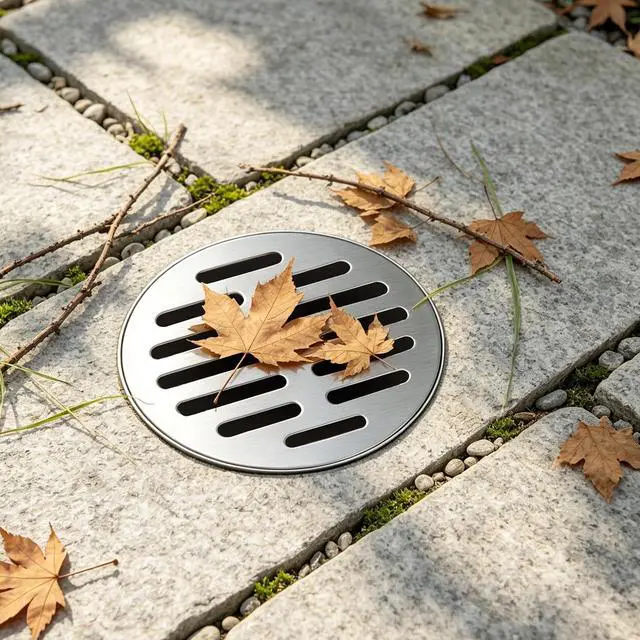 Alt view image 7 of 7 - 4 Inch 304 Stainless Steel Drain Grate Cover, Round Heavy Duty Floor Drain for Horizontal Pipe with Adjustable Snap-in Clips, 304 Rustproof Wall Drain Cover for Outdoor Yard Patio Basement (2 Piece)