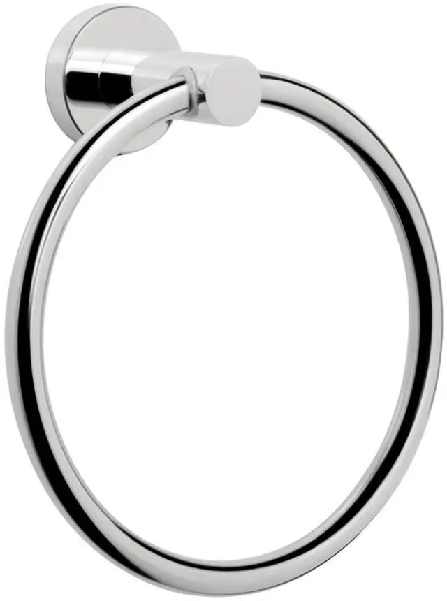 Main image of Bath Towel Ring, Bathroom Hardware Accessories-Thicken Stainless Steel Hand Towel Holder for Bathroom, Modern Round Towel Hanger Wall Mounted (Chrome, 1 Pack)
