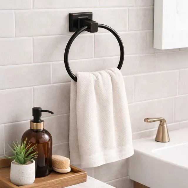 Alt view image 5 of 7 - 539239 Millbridge Classic Towel Ring for Bathroom Oil Rubbed Bronze
