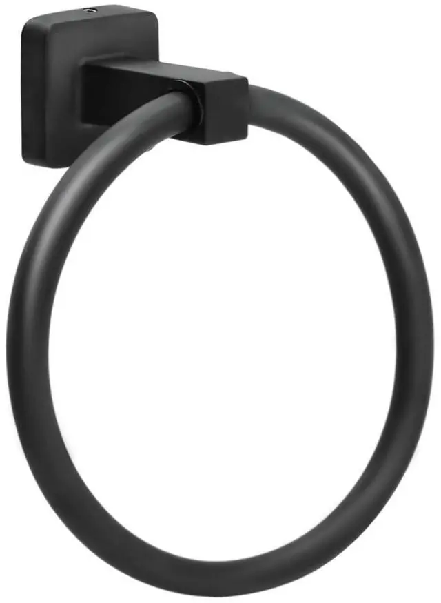 Main image of Towel Holder for Bathroom Wall Matte Black Towel Ring Hand Towel Holder Stainless Steel Heavy Duty Towel Hanger for Bath, Kitchen (Black)