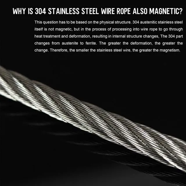Alt view image 6 of 7 - 1/16 Wire Rope, 100FT 304 Stainless Steel Cable with 50Pcs Crimp Sleeves, Aircraft Grade, 7x7 Strand, 368lbs Breaking Strength, for Garden Trellis, Clothesline, Railing,Trellis