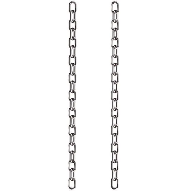 Alt view image 2 of 7 - 2 Pcs 5/32 x 23 Inch Link Chain 304 Stainless Steel Coil Chain, 4mm | for Transport Tie Down Binder Chain Pulling Towing Hanging, Home, Camping, Pet Towing