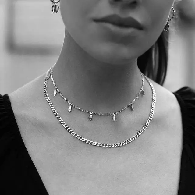 Alt view image 5 of 7 - 16ft Cuban Link Chain Roll 6mm Silver Stainless Steel Necklace Chains for Jewelry Making, DIY Necklace Bracelet Crafts Supplies Findings, Metal Cuban Link Chain w/Lobster Clasps, Jump Rings