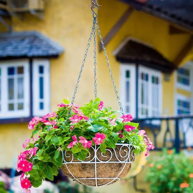 Alt view image 4 of 7 - 12 Pack Hanging Chains, 10 Inch Hanging Basket Chains, Garden Plant Hangers Metal Chains with Hooks Clips for Bird Feeders, Wind Chimes, Lanterns, Planters, Decorative Ornaments