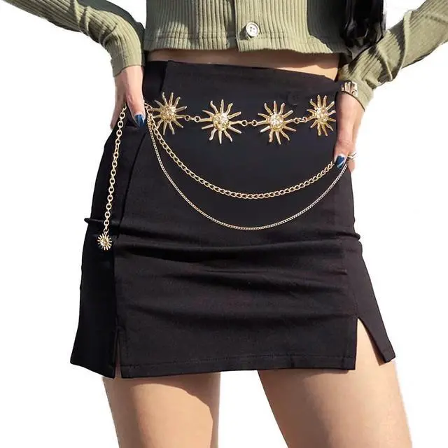 Alt view image 7 of 7 - Boho Waist Chain Gold Chain Belt for Women Dress Body Chain | Multilayer Body Jewelry, Plus Size Chain, Fashion Metal Waist Belt Chain