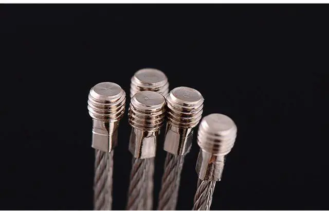 Alt view image 5 of 6 - 20pcs Stainless Steel Wire Keychains Aircraft Cable Cable Key Ring for Hanging ID Tags or Luggage Tags,6.3 inch 2mm