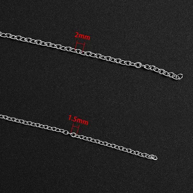 Alt view image 4 of 6 - 36 Feet Silver Stainless Steel Link Cable Chain with 20 Lobster Clasps and 30 Jump Rings for Men Women Jewelry Chain DIY Making, 2.0mm