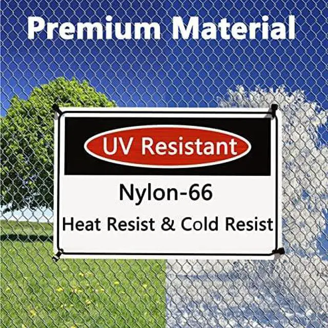 Alt view image 6 of 6 - Black Zip Ties Heavy Duty 20 Inch Outdoor, 250lb Extra Large Cable Tie Wraps Long Plastic Wire Ties Wide Big Strong Thick Zipties 40 Pack