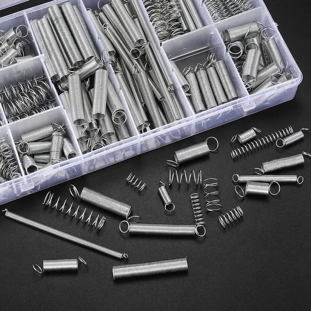 Alt view image 4 of 7 - 210 Pcs Spring Assortment Kit, Compression and Extension Springs, Zinc Plated Steel Wire Springs Repair Set for Home Repairs Tool, 20 Kinds Sizes