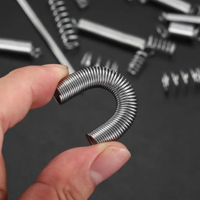 Alt view image 5 of 7 - 210 Pcs Spring Assortment Kit, Compression and Extension Springs, Zinc Plated Steel Wire Springs Repair Set for Home Repairs Tool, 20 Kinds Sizes