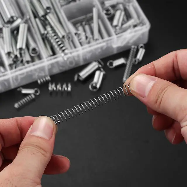 Alt view image 7 of 7 - 210 Pcs Spring Assortment Kit, Compression and Extension Springs, Zinc Plated Steel Wire Springs Repair Set for Home Repairs Tool, 20 Kinds Sizes